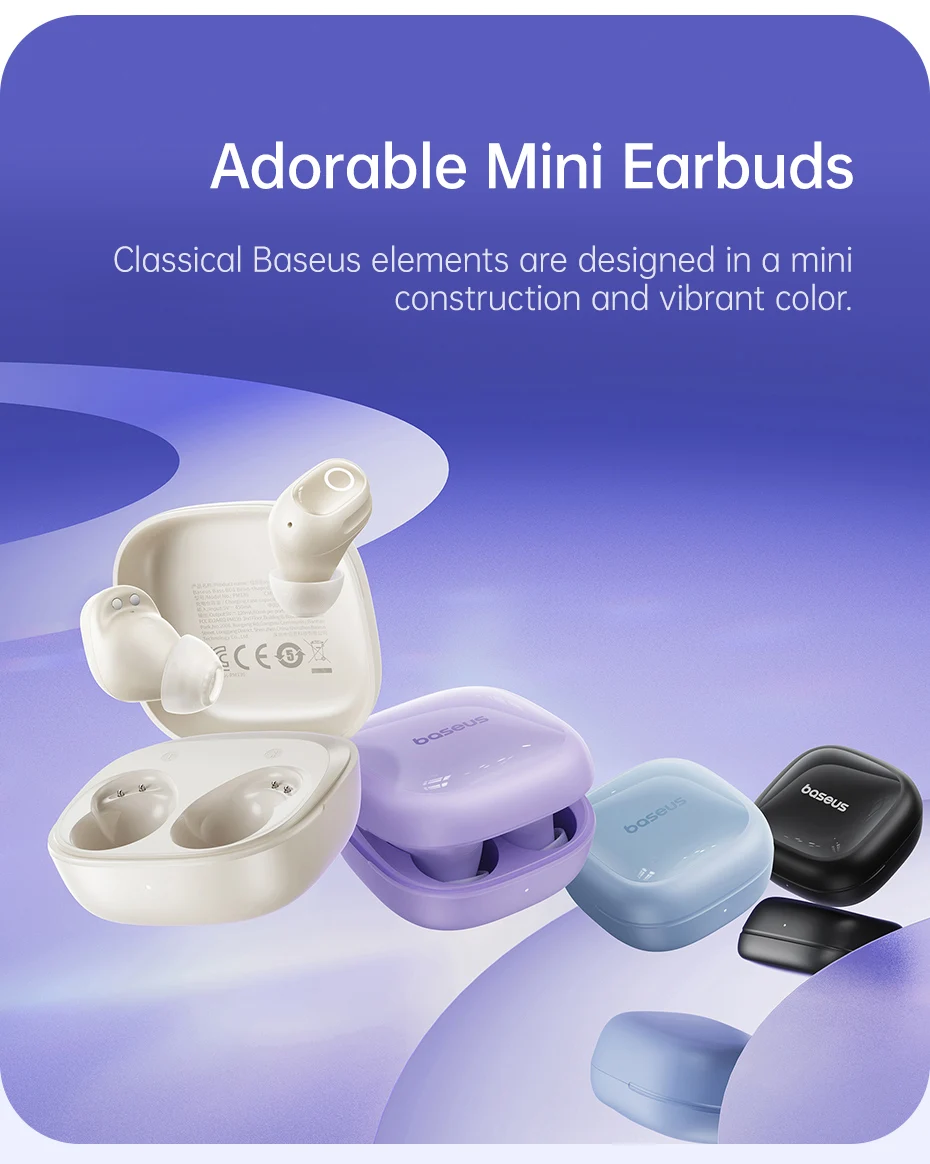 Bass BD1 Wireless Earphones Bluetooth 5.4 Earbuds Sports Earbuds HIFI Sound Head