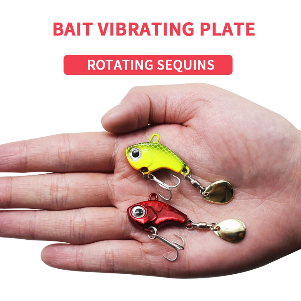 Pack De 6 Leurres De Pêche Métalliques Vibrants - Cuillères Rotatives VIB Neuves