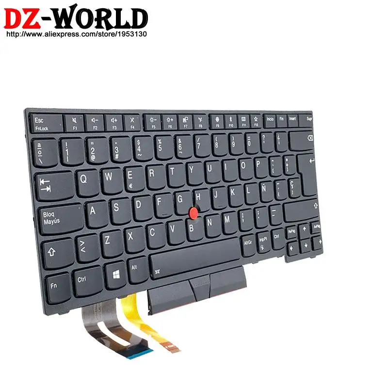 Espanhol Retroiluminado Teclado para Lenovo Thinkpad E480 E485 E490 E495 T480s L480 T490 T495 L390 L380 Yoga L490 P43s Laptop 01yp370 es - Imagem 5