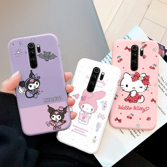 Cartoon Kuromi Melody Cinnamoroll Phone Case for Xiaomi Redmi Note 8 Pro  Back Girl for redmi note 8 pro Anti-drop Silicone Cases