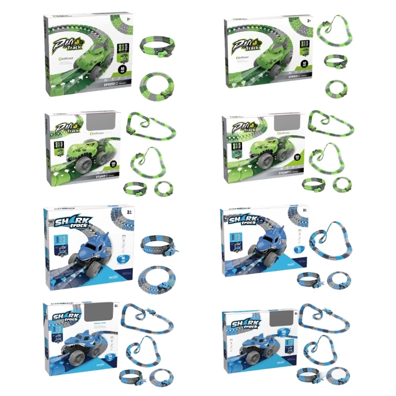 

B2EB ZeroGravity Race Truck Track Toy DIY Race Track Electric Car Boys Birthday Gift