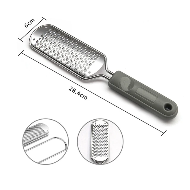1 pz dispositivo di molatura per piedi in acciaio inossidabile per lime per piedi rimuovere la pelle morta strofinare i piedi sfregamento del piede pedicure lima per piedi 4