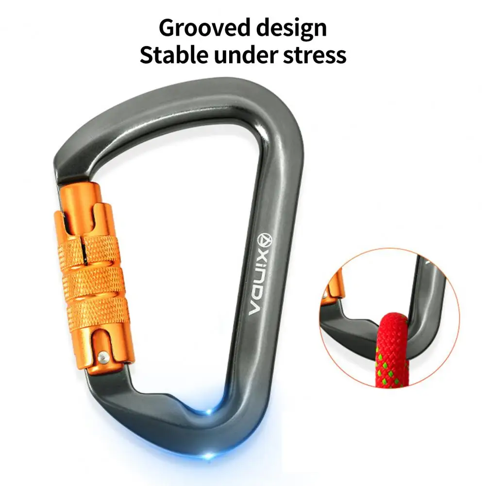 Carabiner Professional High Hardness Aluminum Alloy Threaded Master Lock Carabiner Climbing Supplies