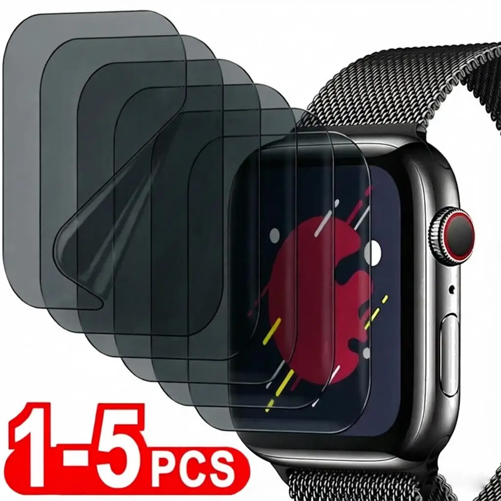 1-5Pcs Apple Watch 시리즈 11 10 S11 S10 화면 보호기 소프트 46 42mm 보호 필름용 개인 정보 보호 하이드로겔 필름