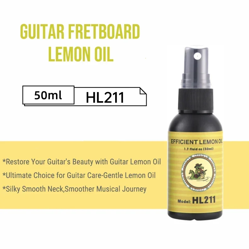Guitar Cleaning All IN ONE Kit Fretboard Lemon Oil Polish String Cleaner String Winder Cleaning Maintenance