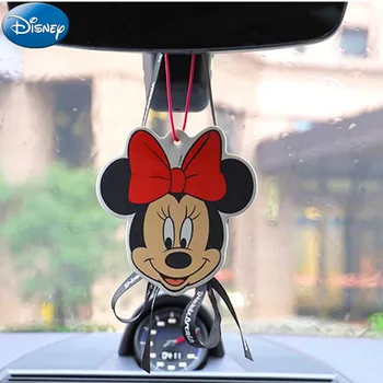 Anime Disney Mickey Mouse Aromatherapy Tablets Minnie Car Aromatherapy Water Remove Odor Purify Air Cartoon Pendant kids toy
