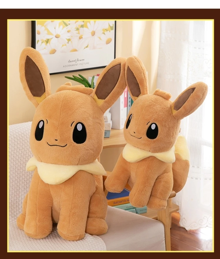Plush Pokemon Eevee Pillow Anime Pokemon Pikachu 70cm