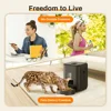 2L Automatic Pet Feeders for Cats and Dogs, Cat Food Dispenser for Dry Food, WIFI Smart Timed Dog Feeder with Memory Function 4