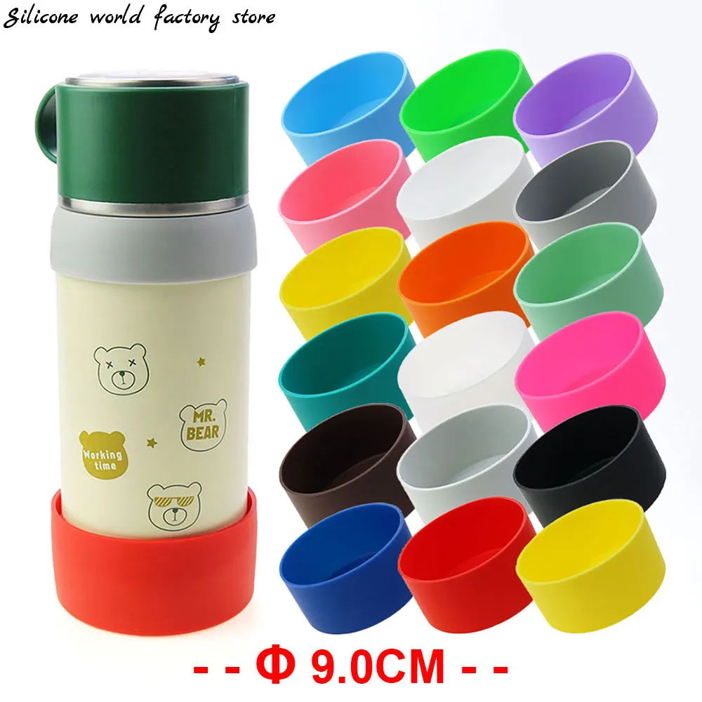 Silicone Protective Boot Silicone Sleeve Cover Reusable Non-slip Silicone  Water Bottle Case For Home Offices Iron Flask Water - AliExpress