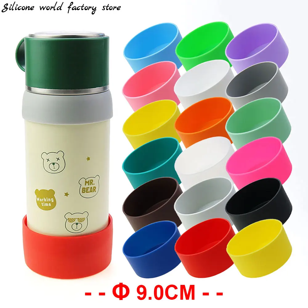 Silicone Cup Bottom Protective Cover Silicone Thermos Flask Base Water Bottle & Cup