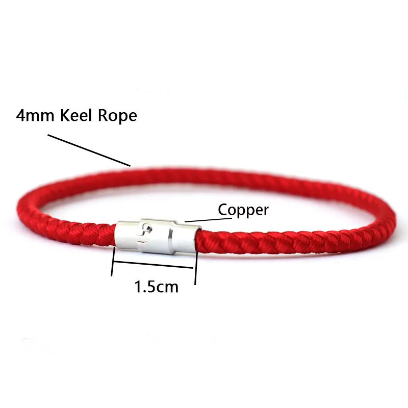 Minimalist Cord Chain Bracelet with Magnetic Clasp for Unisex