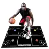 Basketball Footstep Training Mat 120x80cm Portable Regular Training System Non-Slip Mat Training Aid Silent Equipment for adults