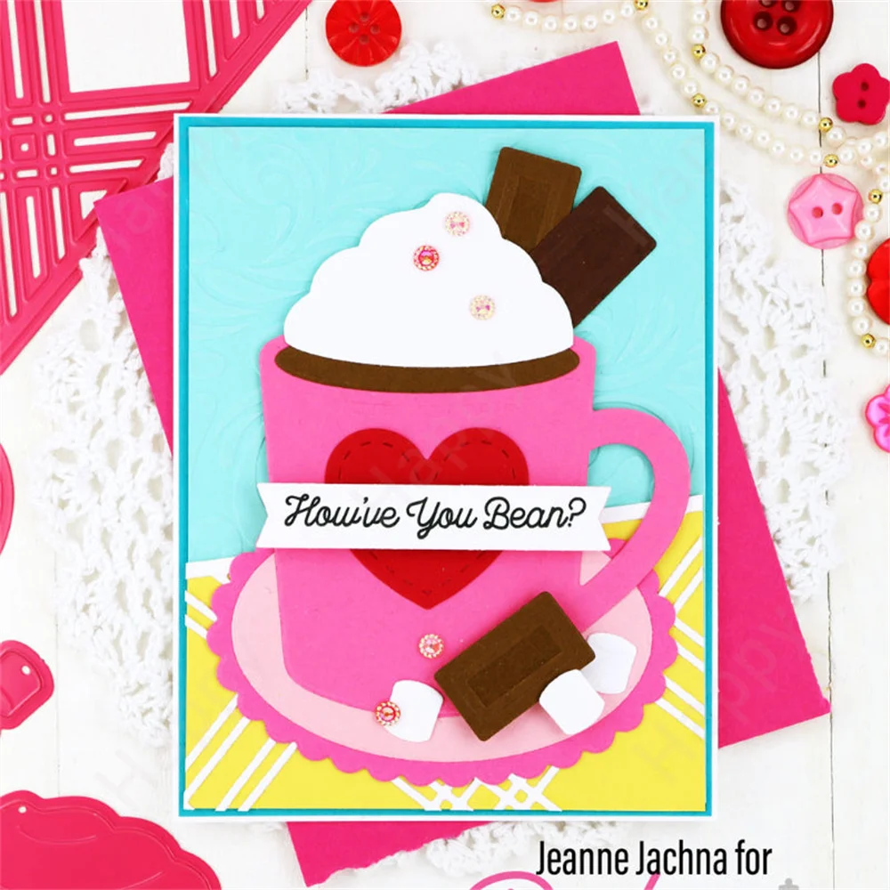 초콜릿 러브 메탈 커팅 다이스 스탬프 DIY 공예 제작용 인사말 카드 스크랩북 도넛 장식 엠보싱 템플릿