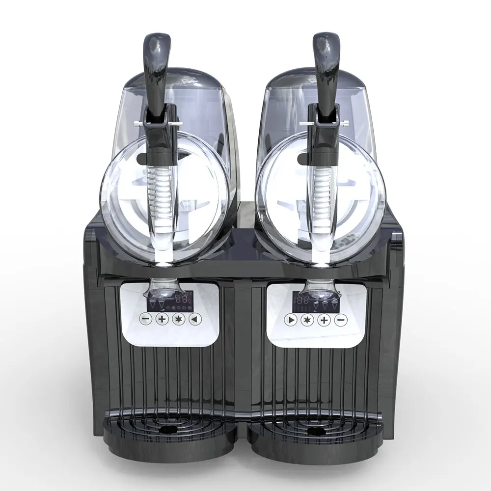 2.5L*2 Commercial Snow Melting Machine Beverage Slush Making Machine Frozen Juicer Automatic Double-cylinder Cold Drink