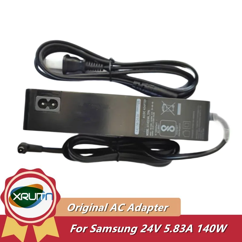 Original 140w 24v 5.83a a14024_tpn ac/dc adaptador carregador BN44-01024A para samsung c32g75tqsu 32 polegadas qhd monitor tv fonte de alimentação