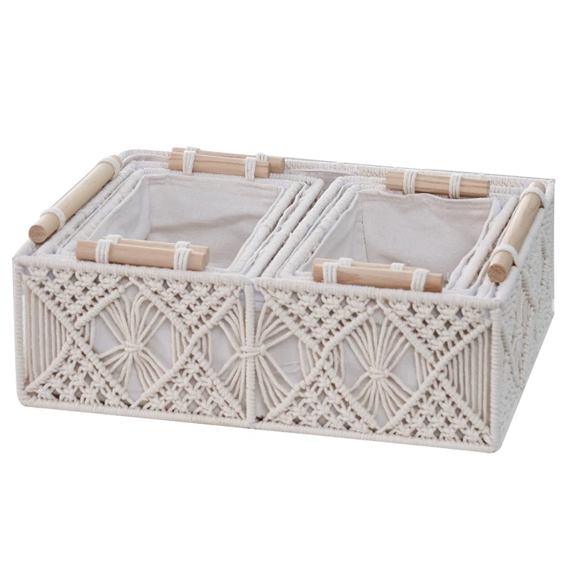 

Веревка из хлопка, настольные игрушки, органайзер для макияжа, корзины с ручкой