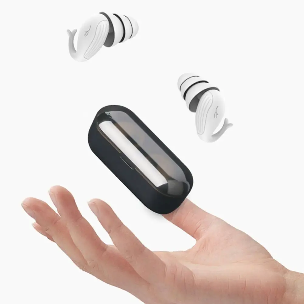 1 Pair Swimming Earplugs Anti-noise Sleep Earplugs Traveling Snorkeling Surfing Ear Plug Waterproof Soundproof Swim Ear Plugs 4