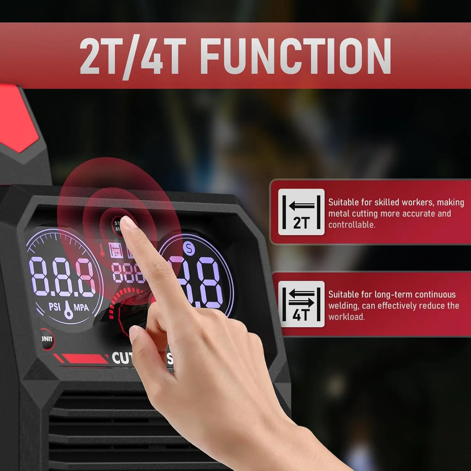 Non-High Frequency Non-Touch Arc Digital Screen Display DC Inverter 110/220V Dual Voltage 5