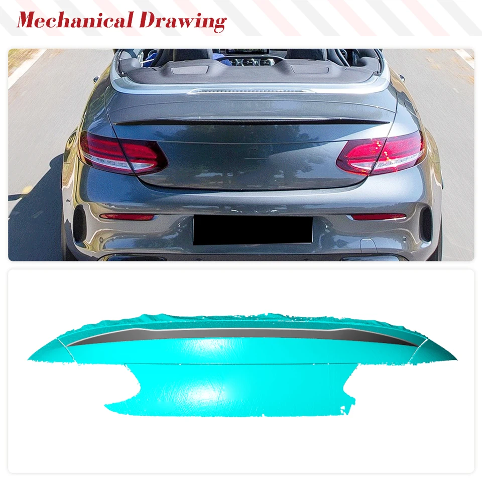 w205 C63S C63 C43 AMG 純正トランクスポイラー W205 リアスポイラー