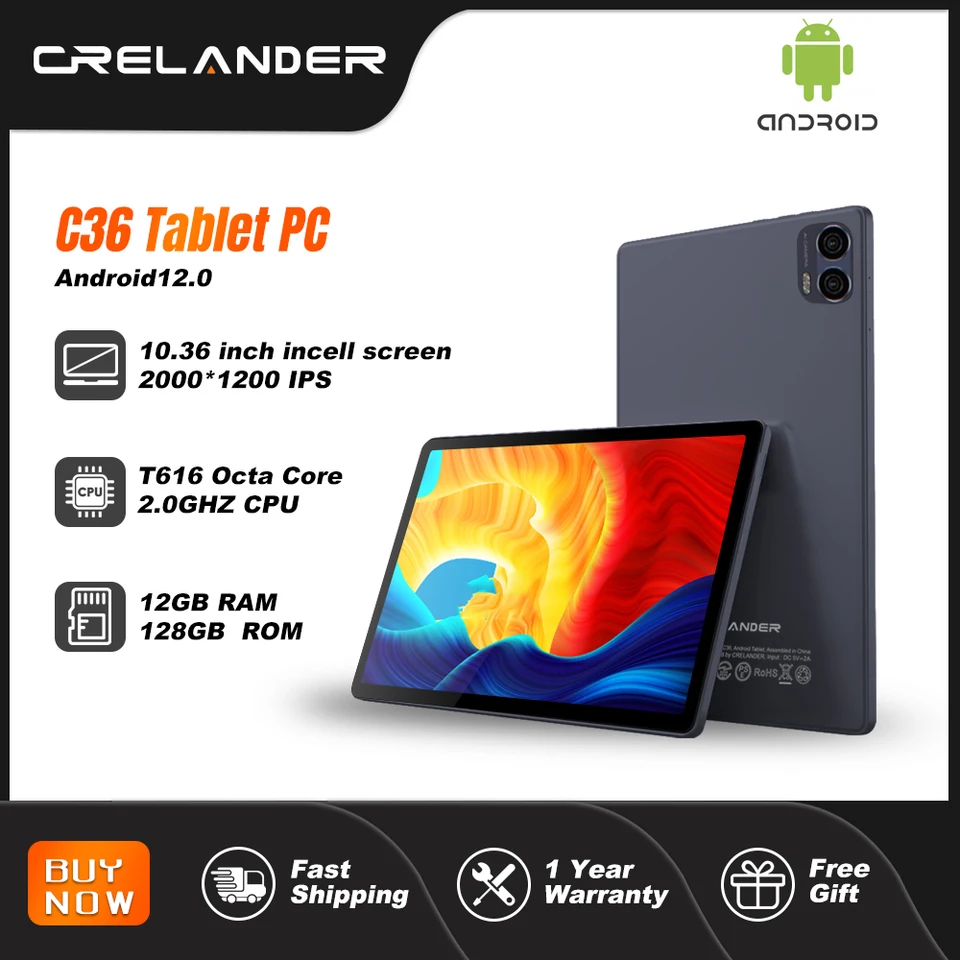 CRELANDER 10.1インチ Androidタブレット 本体 Amazon.com : Crelander 10.1 Inch Android 13 Tablet with SIM