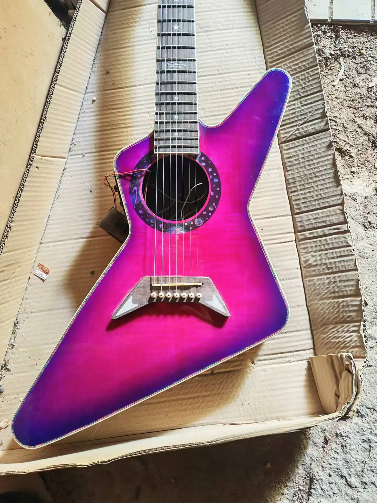 7 String Guitar With EQ Support Color Choose 6cm Body thickness