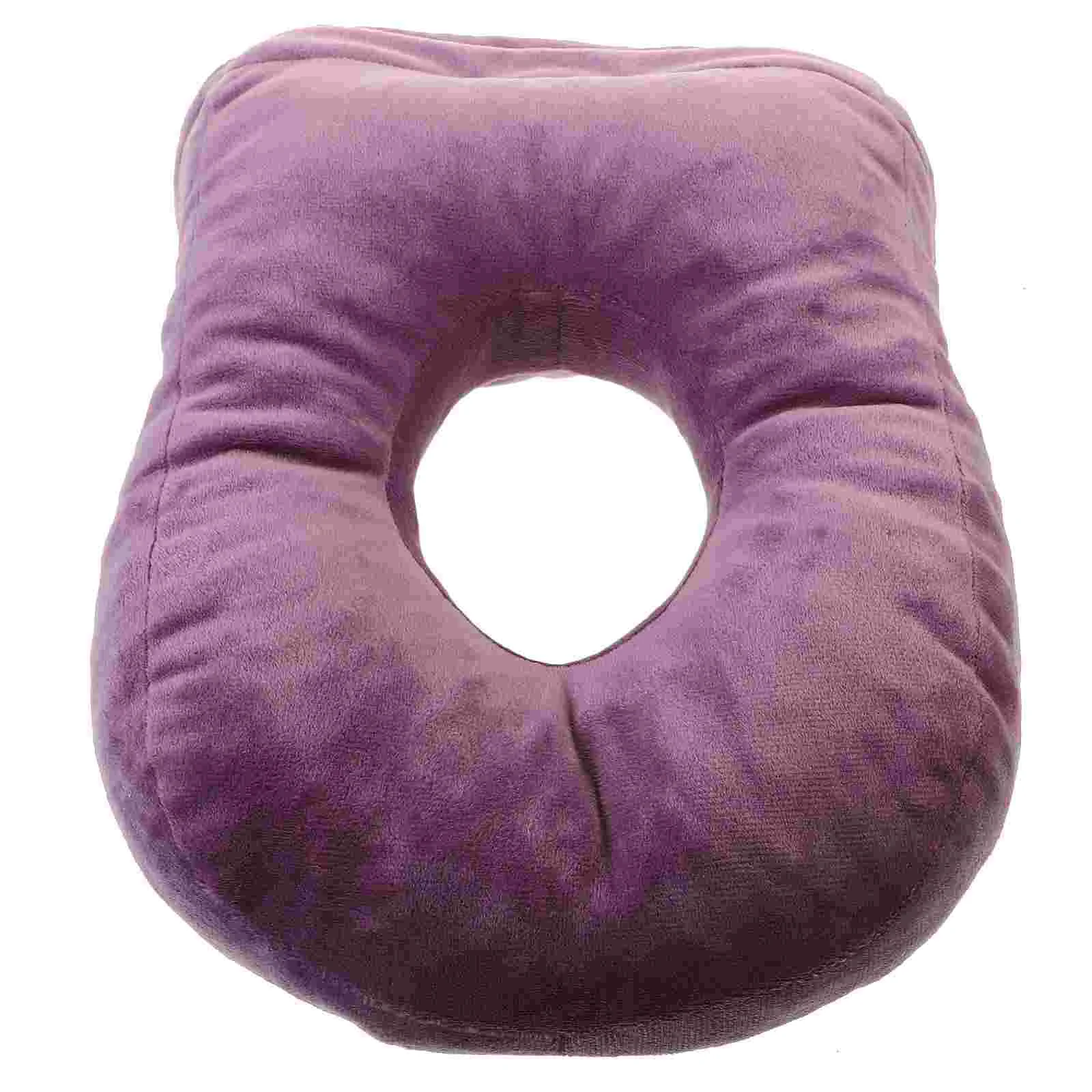 

Pillow Ear Hole Side Donut Sleeping Office Nap Sleep Guard Travel Cushion Cnh Pain Desktop Desk Pillows Face For at The table