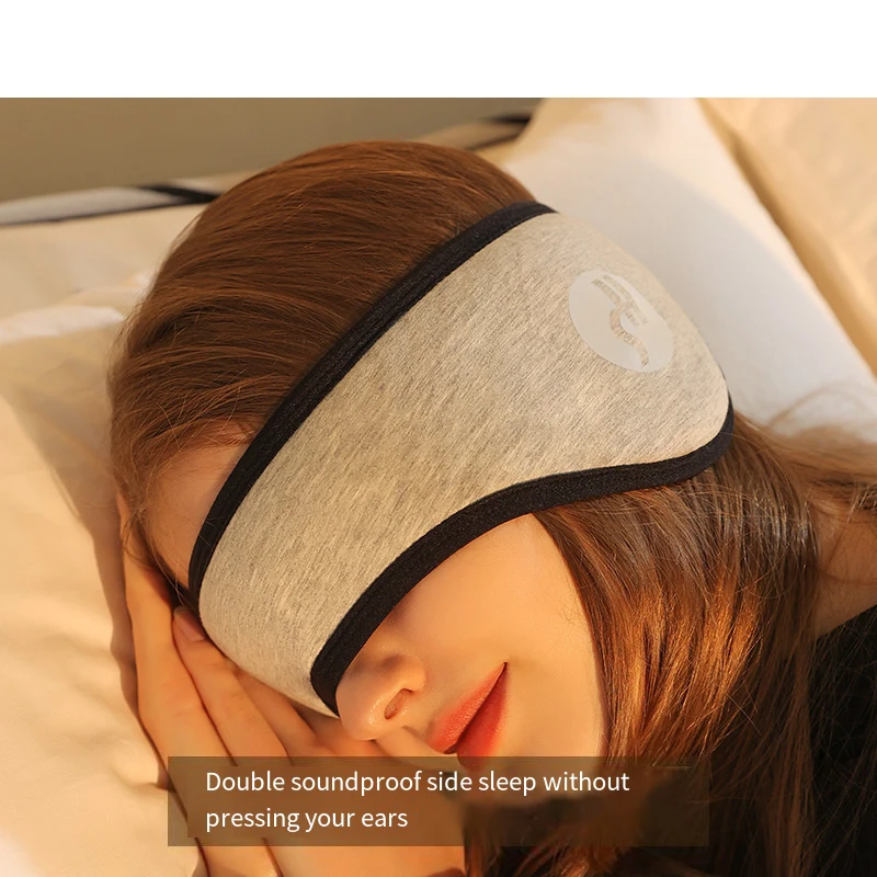 2 in 1 Noise-reducing Sleep Earplugs Adjustable Eye Mask InsulatedEarplugs Travel Nap Lunch Break Sound Insulation Earmuffs 4