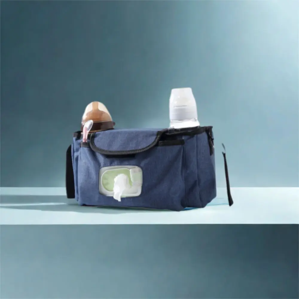 Multifunctional Baby Stroller Bag Waterproof Large Capacity Stroller Storage Hanging Bag with Multiple Pockets Baby Care