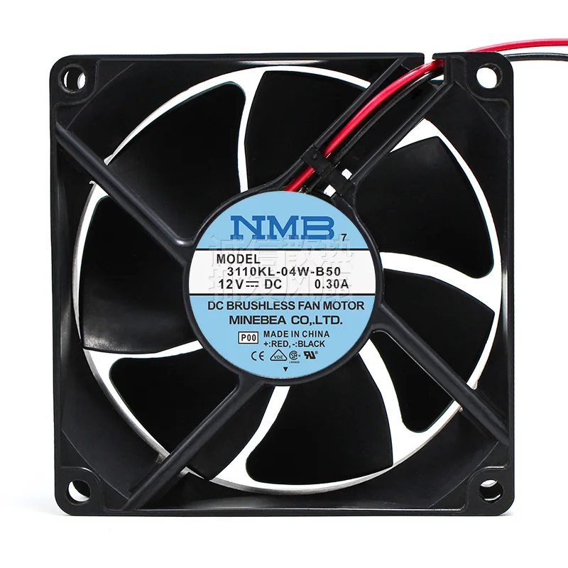 

New CPU Cooler Fan For NMB-MAT 3110KL-04W-B50 8025 8CM Double Ball Server Cooling Fan 12V 0.30A