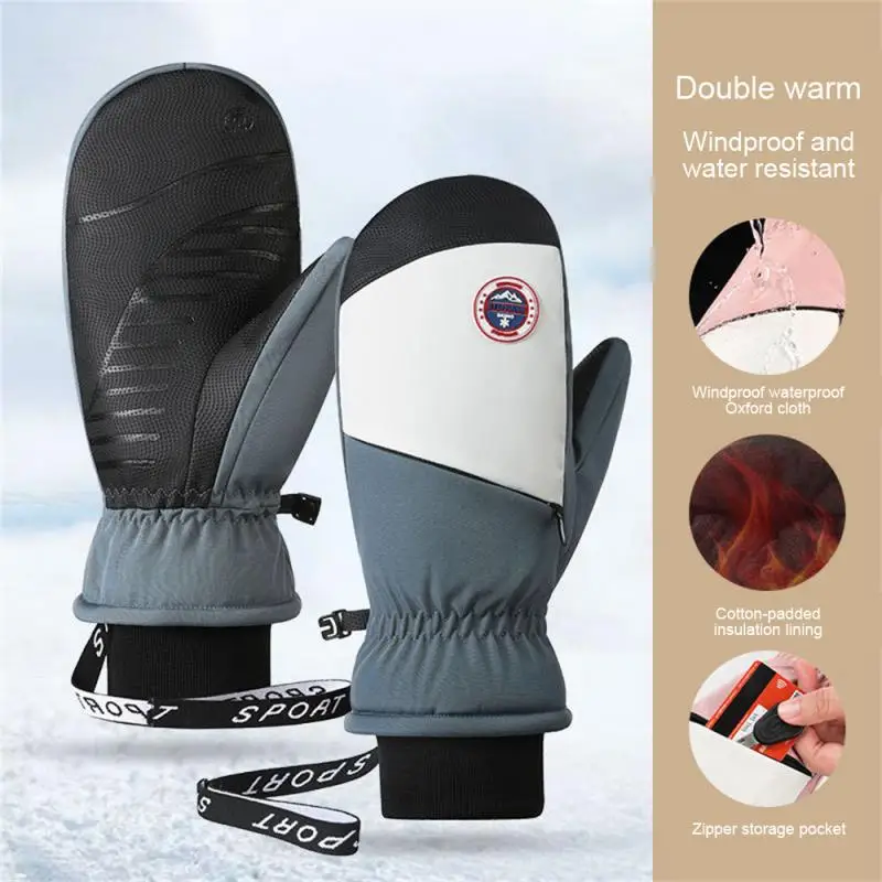 

Ski Gloves Women Warm Winter Waterproof Skiing Snowboard Gloves Snowmobile Riding Motorcycle Outdoor Sports Cycling Snow Glove