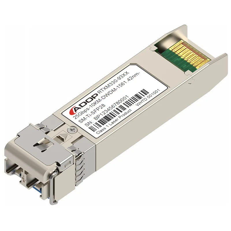 ADOP for Cisco C17 DWDM-SFP25G-63.86 Compatible 25G DWDM SFP28 100GHz 1563.86nm 10km DOM Duplex LC SMF Optical Transceiver ft sfp28 lr трансивер 25g sfp28 lc smf 10km 1310nm dfb laser прошивка cisco oem fibertrade 597015