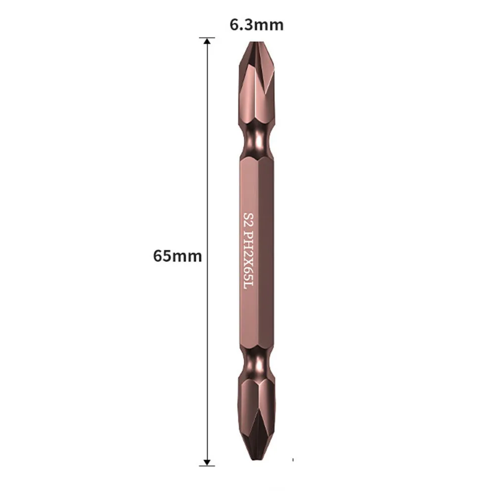 Doppelkopf-Schraubendreher-Bits PH2 Magnetischer Chargenkopf Elektroschrauber Kreuzbit 65/100/150/200/250/300 mm – Detail 9