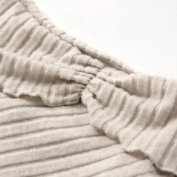 Fashion Backless Off Shoulder Long Sleeve Crop Tops Sexy Slimming Women T-shirts 2024 New High Street Casual Slim Women Clothing 5