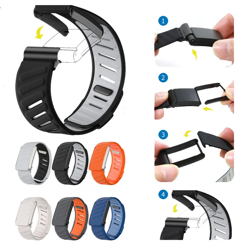 Wrist Band Replacement Sports Wrist Band Silicone Replacement Band Compatible WHOOP 4.0 HRM