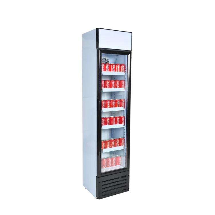 SC145B 145L Commercial Supermarket Slim Display Showcase Upright Fridge