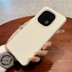 Soft Liquid Silicone Case, Slim Microfiber Lined Protective Cover with Retail Packaging for iQOO Neo9 China (Antique White)