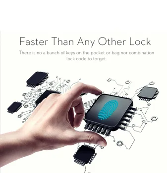 Smart Padlock Lock Bluetooth Fingerprint Bags Locks Dormitory Anti-Theft Lock USB Rechargeable Security 3