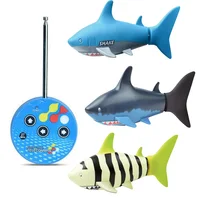 Funny Mini Remote Control Shark Toy Swim in Water Electric RC Fish Can Toy for Kid Children Toddlers Gifts 2