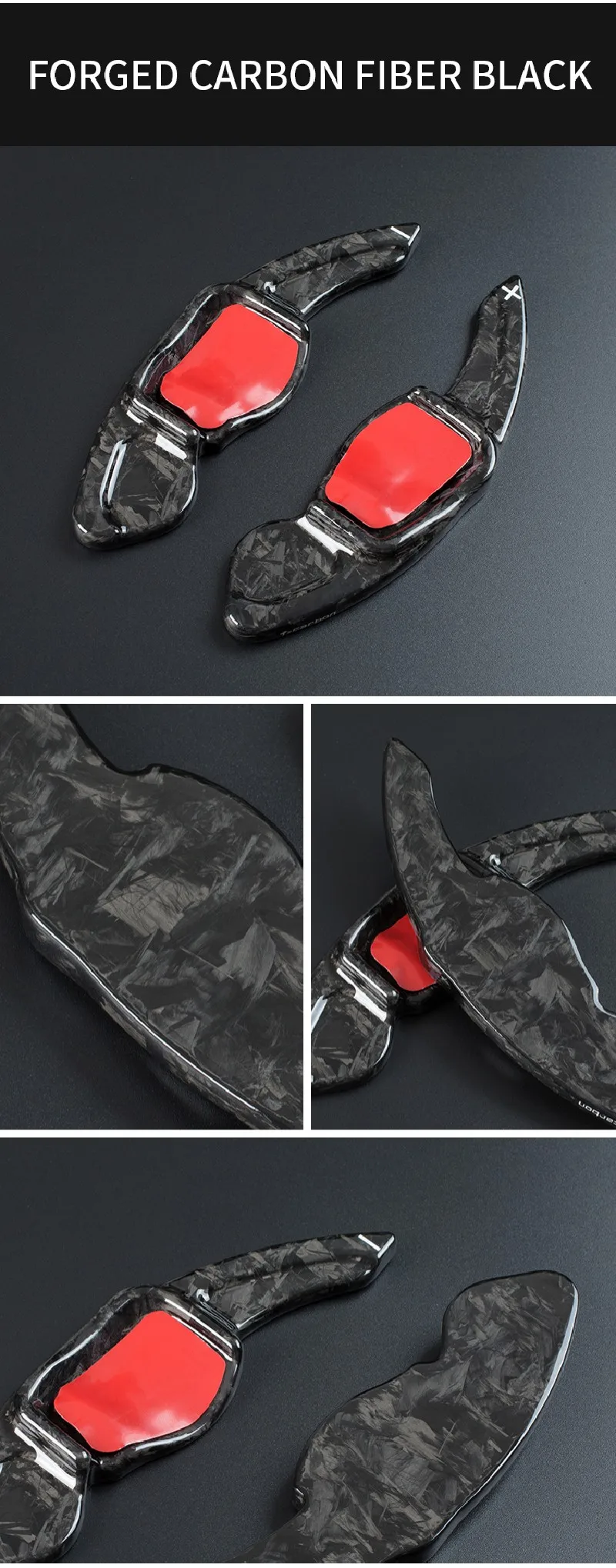 T-carbon Steering Wheel DSG Paddle Shift For Volkswagen VW Golf MK5 MK6 GTI R20 R32 R36 CC Scirocco Jetta Polo Carbon Fiber