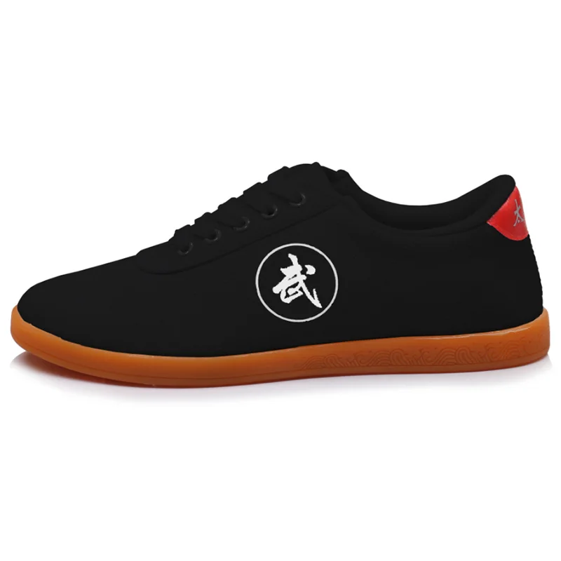 USHINE Hot Canvas Tai Chi Tendon Boots Good Quality Martial Arts Shoes Soft Bottom Practice Kung Fu Shoes Wingchun