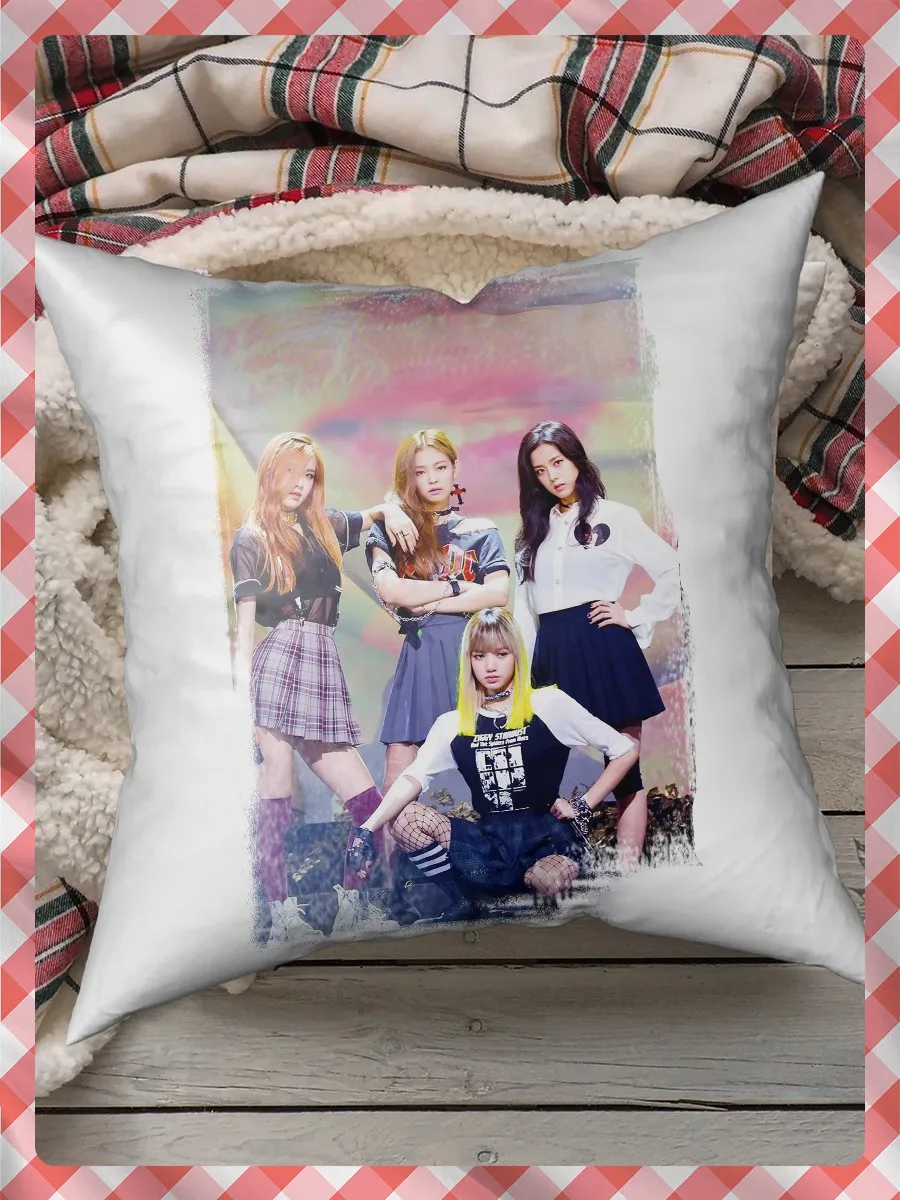 Pillow for sleep pillows printed BLACKPINK (блэкпинк K-pop girl group Fox джису розэ Jenny)-3079 pillow case gift |