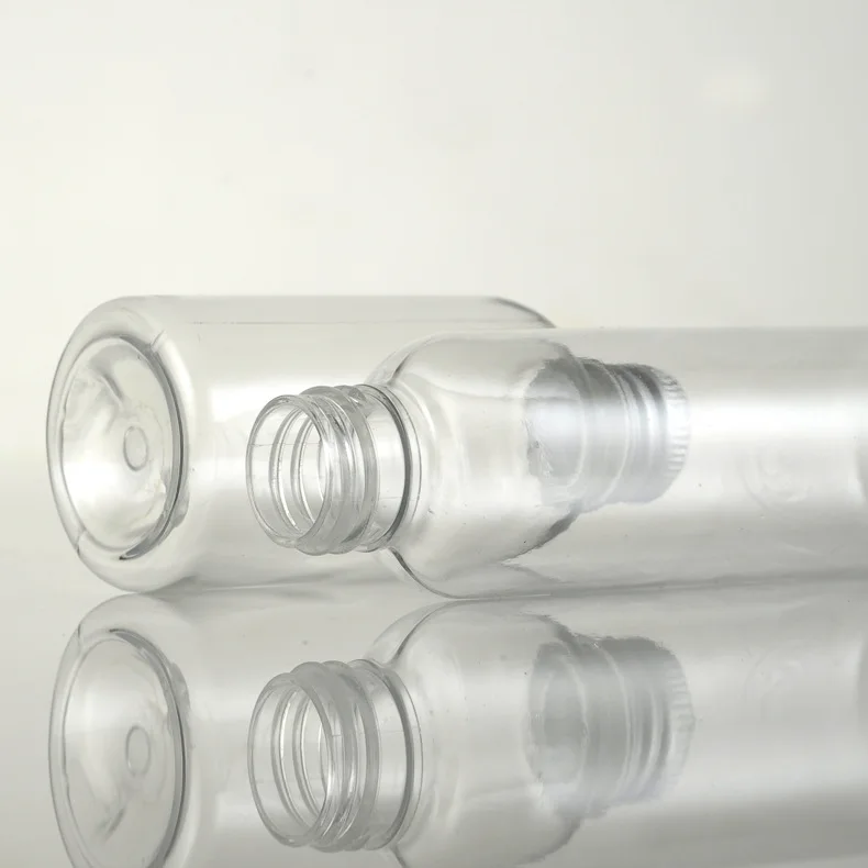 Clear Plastic Bottle With Aluminium Screw Cap Small Jars Cosmetic Container Travel Kit Empty Refillable Bottles Jar 5/10/20/30ml refillable bottle cosmetic sample container