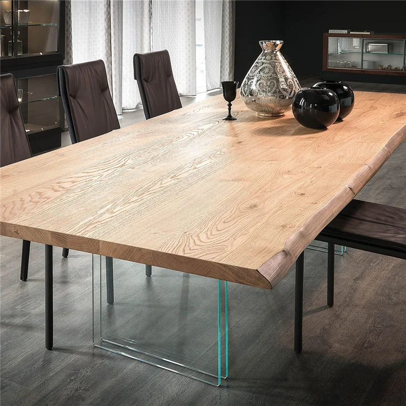 Solid wood conference table, acrylic suspension table, log plank table, office staff meal, reception, negotiation, tea julaihandsome tapping block for laminate plank and wood flooring installation