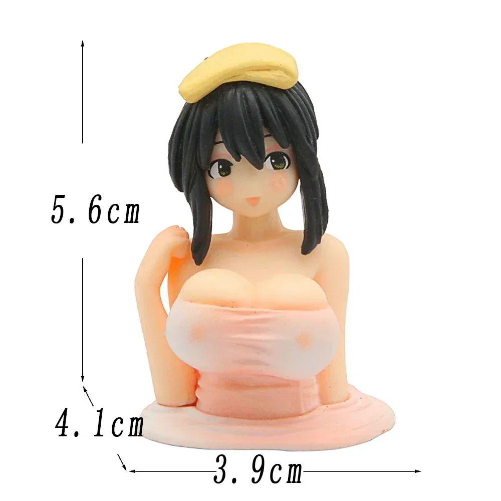 Adornos para sacudir el pecho para interior o motocicleta, decoraciones para salpicadero de coche, modelo de colección Kanako, estatua de Anime Kawaii, lindo y Sexy