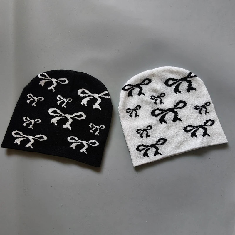 Winter Herbst Warme Mützen Frauen Männer Y2K Stern Muster Outdoor Schädeldecke Skifahren Hut Kalten Hut Hip Hop Radfahren Stricken Gorras Geschenk – Detail 25
