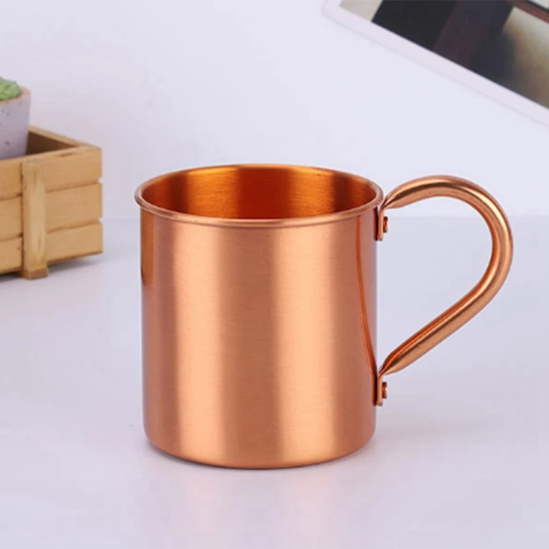 Sports Products Straight Cup Handle Cocktail Cup Pure Copper Mug