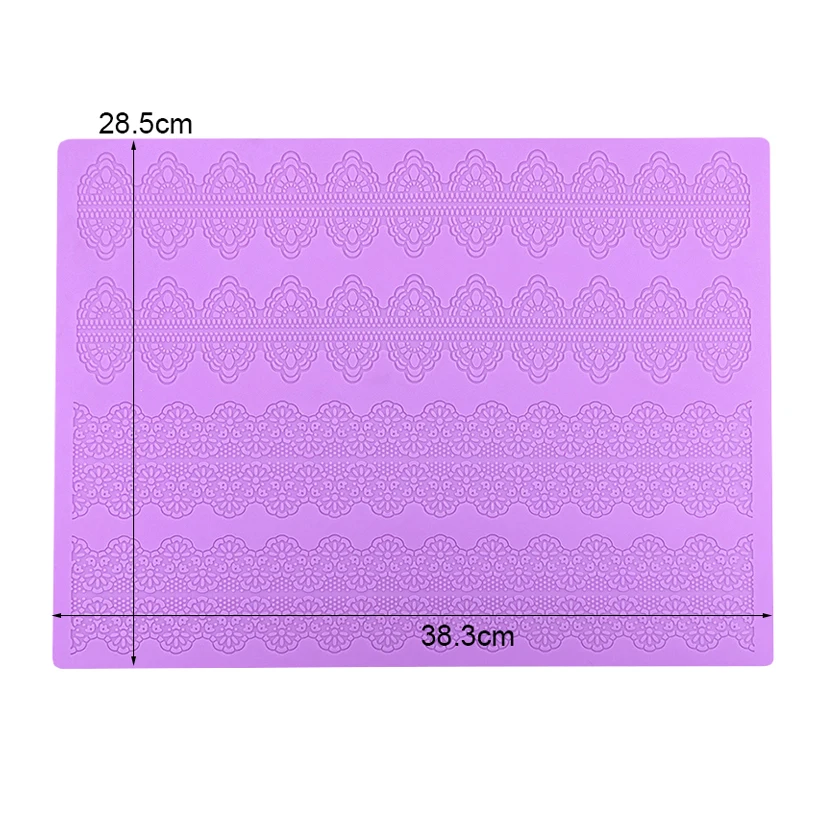 Kleine Karomuster-Silikonformen für Kuchen und Fondant, Silikon-Schnürsenkel-Form, Silikon-Backmatte – Detail 16