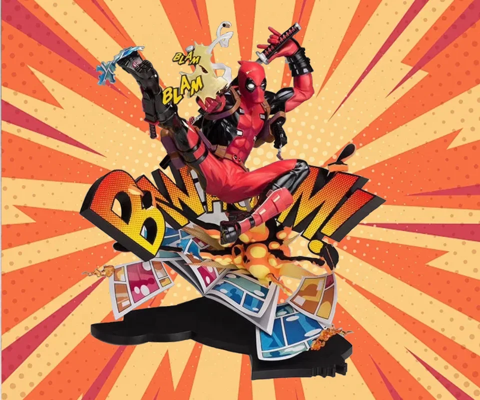 Hot Toys Deadpool Comic Scene Deadpool Breaks Parete Dimensionale Marvel Sitting Bel Modello Box Giocattoli Decorativi