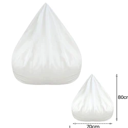 Removable Washable Bean Bag Sofa Liner for Living Room Chair or Pouf (2pcs  70x80cm)