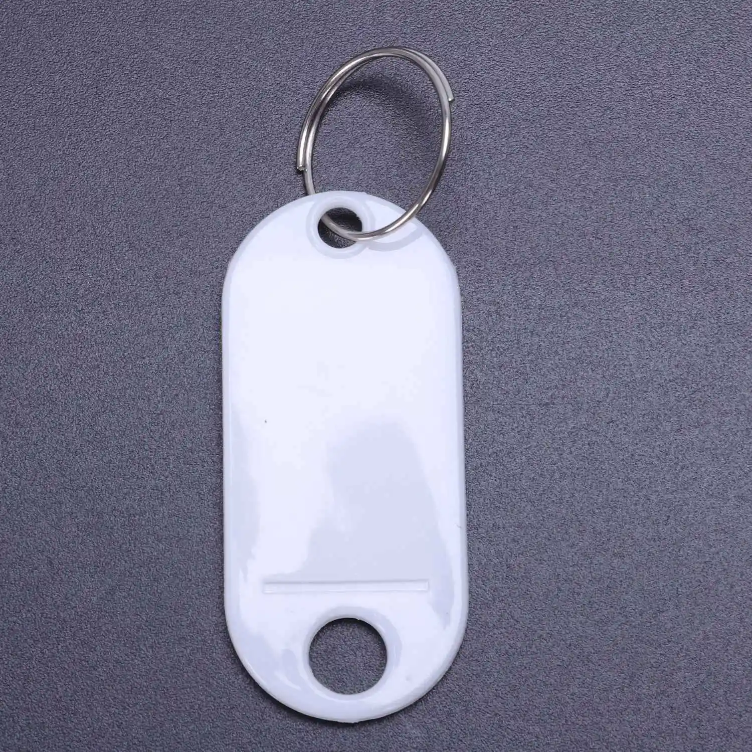 20 pieces white portable plastic key fob key tag ID labels key id label tags
